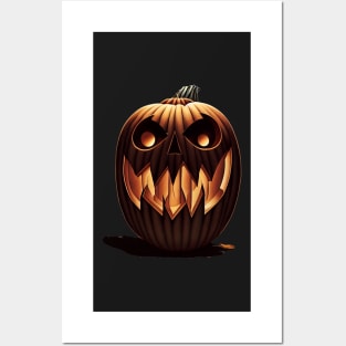 Halloween Pumpkin Posters and Art